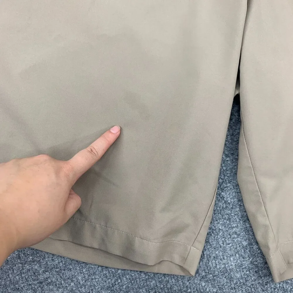 Adidas Golf Shorts Mens 40 Stone Beige Flat Front Active Performance Chino